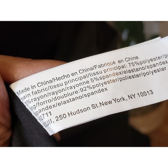 Eloquii Blazer Coat Womens Size 16 Black Notch Lapel Slit Back Double Breasted - Picture 5 of 15